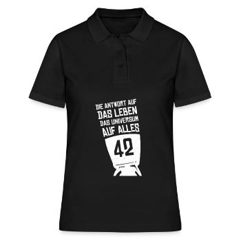 Answer 42 - Women's Polo Shirt - black - Front - Ailine (174cm)