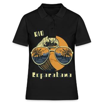Lunettes de soleil Rio Copacabana Surfing Holiday Ocean S - Polo Femme - noir - Devant - Ailine (174cm)