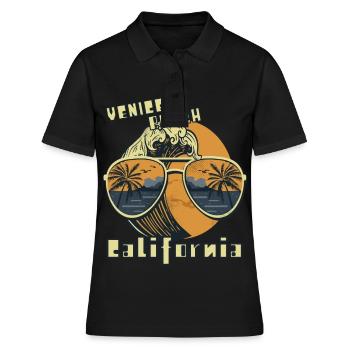 Palm Tree Lunettes de soleil Californie Venice Beach Ocean - Polo Femme - noir - Devant - Ailine (174cm)