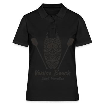 Surf Californie Venice Beach Holiday Beach Surf - Polo Femme - noir - Devant - Ailine (174cm)
