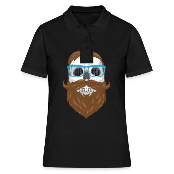 Skull hipster - Women's Polo Shirt - black - Front - Ailine (174cm)
