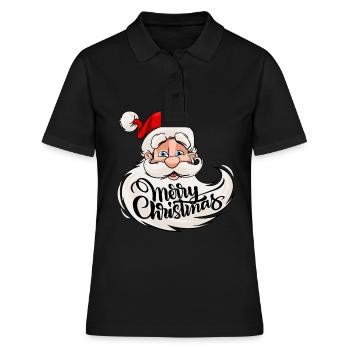 Noël Santa Claus / Noël - Polo Femme - noir - Devant - Ailine (174cm)