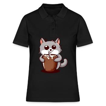 Chat de cacao - Polo Femme - noir - Devant - Ailine (174cm)