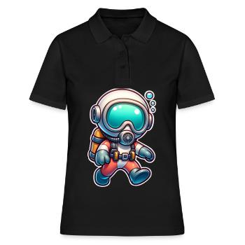 Tauchen Taucher - Frauen Polo Shirt - Schwarz - Vorne - Ailine (174cm)