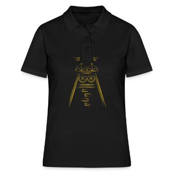 Zeche Ruhrpott Ruhrgebiet Fördertürme - Frauen Polo Shirt - Schwarz - Vorne - Ailine (174cm)