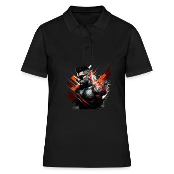 Anti-héros badass, casse-cou cool - Polo Femme - noir - Devant - Ailine (174cm)