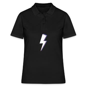 Cadeau de style rétro rétro Blitz - Polo Femme - noir - Devant - Ailine (174cm)