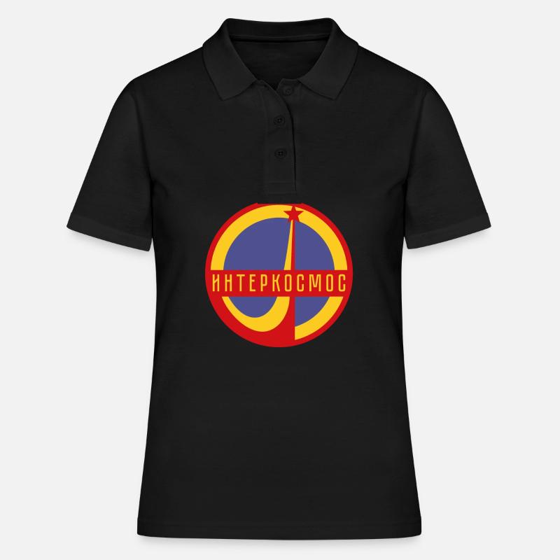 Intercosmos Sputnik espace cadeau URSS - Polo Femme - noir