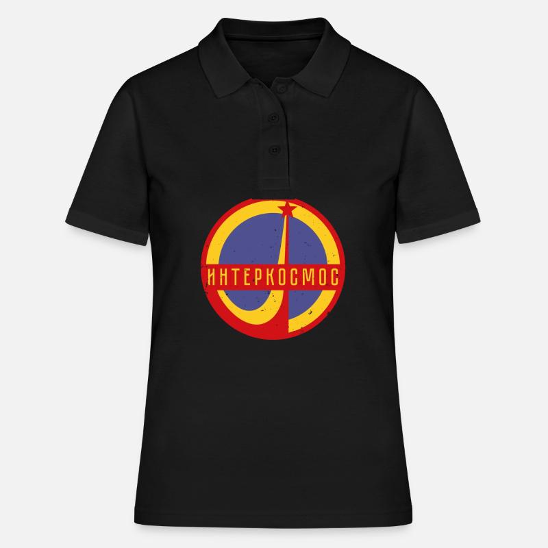Intercosmos Sputnik espace cadeau URSS - Polo Femme - noir