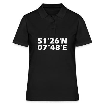 Coordonnées de Menden (Sauerland) - Polo Femme - noir - Devant - Ailine (174cm)
