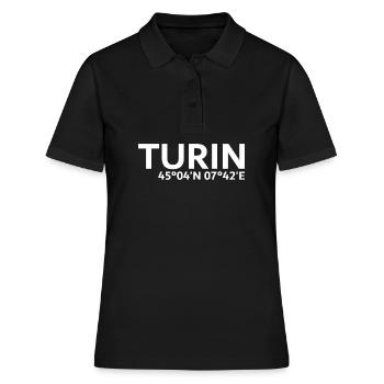 Coordonnées de Turin - Polo Femme - noir - Devant - Ailine (174cm)