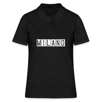 Milano Airport Sign - Women's Polo Shirt - black - Front - Ailine (174cm)