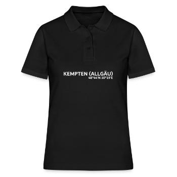 Coordonnées de Kempten (Allgäu) - Polo Femme - noir - Devant - Ailine (174cm)
