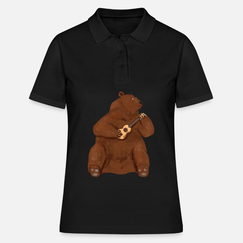 Ukulele - Women's Polo Shirt - black