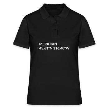 Coordonnées Meridian, Idaho, États-Unis - Polo Femme - noir - Devant - Ailine (174cm)