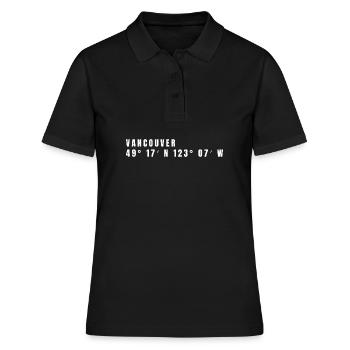 Vancouver, Canada Coordonnées - Polo Femme - noir - Devant - Ailine (174cm)