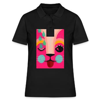 néon1 - Polo Femme - noir - Devant - Ailine (174cm)