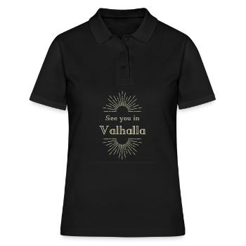 Rendez-vous à Valhalla - Polo Femme - noir - Devant - Ailine (174cm)