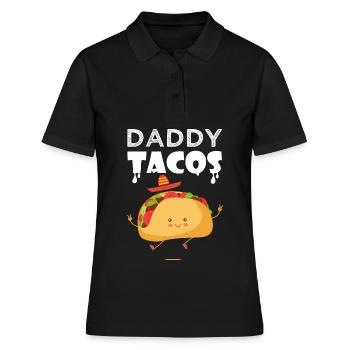daddy taco tacos Taco Tacos cuisine mexicaine - Polo Femme - noir - Devant - Ailine (174cm)