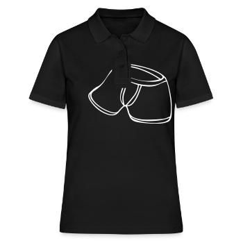 boxer shorts - Women's Polo Shirt - black - Front - Ailine (174cm)