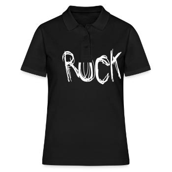 Rock - Frauen Polo Shirt - Schwarz - Vorne - Ailine (174cm)