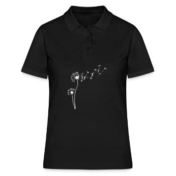 pusteblume - Frauen Polo Shirt - Schwarz - Vorne - Ailine (174cm)