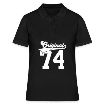 52. GEBURTSTAG 1974 ORIGINAL 74 - Frauen Polo Shirt - Schwarz - Vorne - Ailine (174cm)