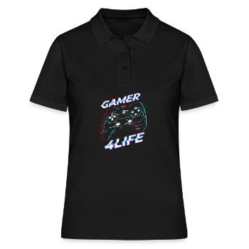 Gamble for life - Women's Polo Shirt - black - Front - Ailine (174cm)