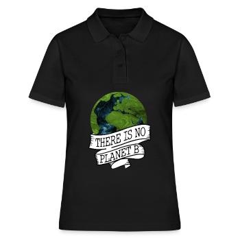 NO PLANET B - Polo Femme - noir - Devant - Ailine (174cm)