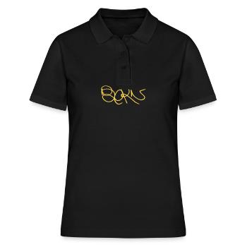 Das klassische Berner Souvenir an Bern - Frauen Polo Shirt - Schwarz - Vorne - Ailine (174cm)