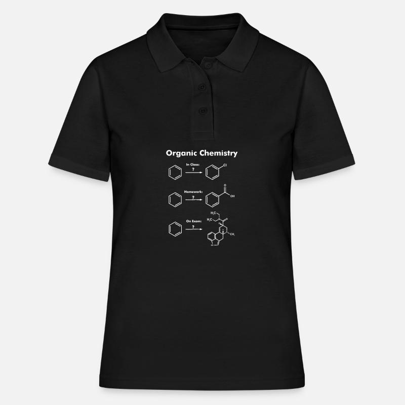 Examen de chimie organique - Polo Femme - noir