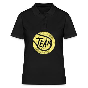 Cadeau de tennis d'équipe - Polo Femme - noir - Devant - Ailine (174cm)