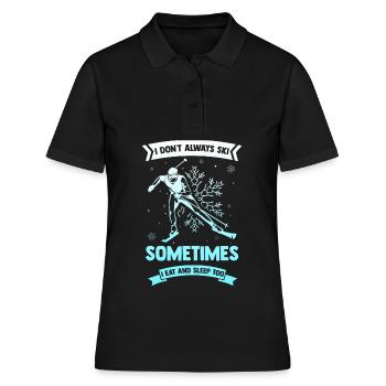 Apres Ski - Frauen Polo Shirt - Schwarz - Vorne - Ailine (174cm)