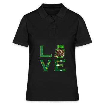 J'adore la Saint-Patrick - Polo Femme - noir - Devant - Ailine (174cm)