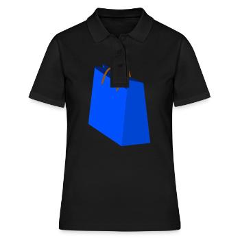 Einkauf Tasche - Frauen Polo Shirt - Schwarz - Vorne - Ailine (174cm)