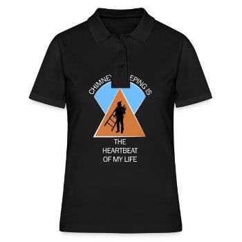 Chimney Sweep Chimney Sweep - Women's Polo Shirt - black - Front - Ailine (174cm)