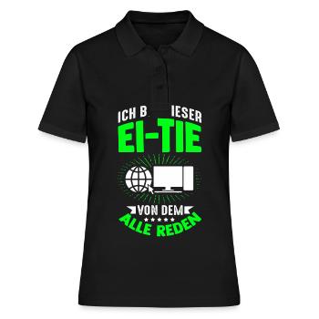 I'm that person that everyone is talking about computers - Women's Polo Shirt - black - Front - Ailine (174cm)