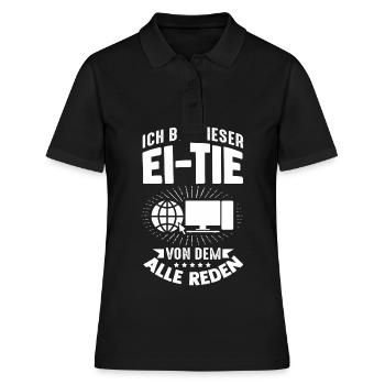 I'm that person that everyone is talking about computers - Women's Polo Shirt - black - Front - Ailine (174cm)