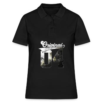 22E ANNIVERSAIRE 2004 ORIGINAL 04 - Polo Femme - noir - Devant - Ailine (174cm)
