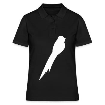 Vogel Falke Amsel Drossel Spatz Bussard Rabe - Frauen Polo Shirt - Schwarz - Vorne - Ailine (174cm)
