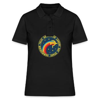 Communisme Espace Gay URSS Russie Cadeau - Polo Femme - noir - Devant - Ailine (174cm)