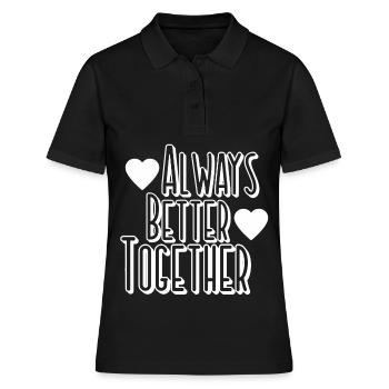 Friendship Relationship - Women's Polo Shirt - black - Front - Ailine (174cm)