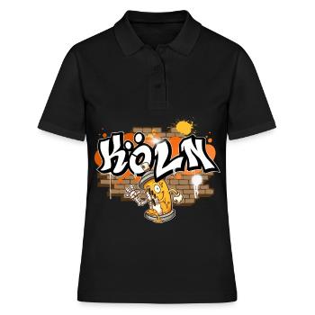 Cologne Graffiti - Polo Femme - noir - Devant - Ailine (174cm)
