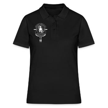 Fortis Fortuna Adiuvat - Latein - Frauen Polo Shirt - Schwarz - Vorne - Ailine (174cm)