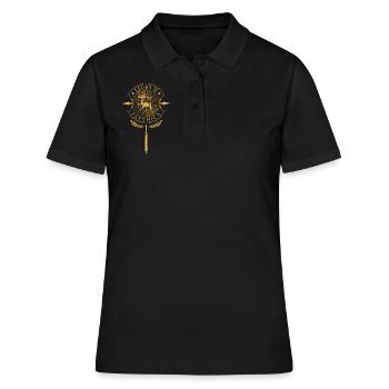 Legio II Parthica - Légion romaine - Polo Femme - noir - Devant - Ailine (174cm)
