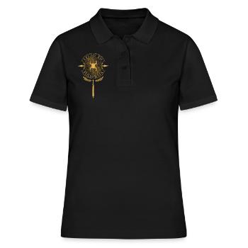 Legio XII Fulminata - Légion romaine - Polo Femme - noir - Devant - Ailine (174cm)