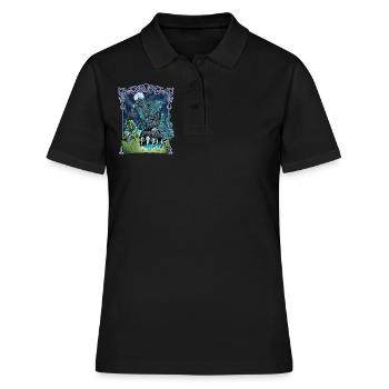 Fenrir à Asgard - Fenris Wolf - Polo Femme - noir - Devant - Ailine (174cm)