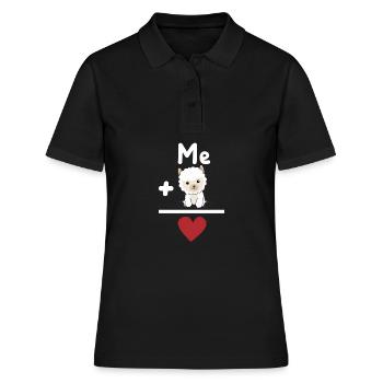 Lustige Alpaka rechen Formel für Tierliebhaber - Frauen Polo Shirt - Schwarz - Vorne - Ailine (174cm)