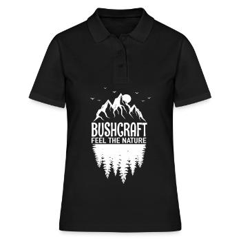 Bushcraft Outdoor Survival - Women's Polo Shirt - black - Front - Ailine (174cm)