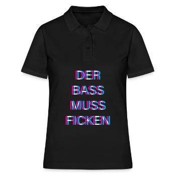 Hardtekk Tekk - Frauen Polo Shirt - Schwarz - Vorne - Ailine (174cm)